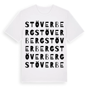 Stöverberg ordlek t-shirt – ekologisk bomull t-shirt från Pinshirt