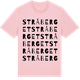 Pink Cotton t-shirt med Stråberget ordlek t-shirt