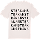 Vintage White t-shirt med Stråkan ordlek t-shirt