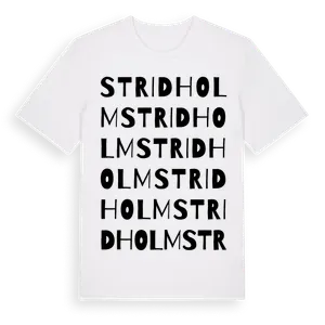 Stridholm ordlek t-shirt – ekologisk bomull t-shirt från Pinshirt