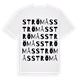 White t-shirt med Strömås ordlek t-shirt