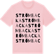 Pink Cotton t-shirt med Strömbacka ordlek t-shirt