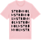 Pink Cotton t-shirt med Strömholm ordlek t-shirt