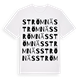 White t-shirt med Strömnäs ordlek t-shirt
