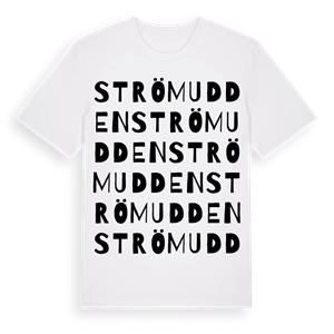Strömudden ordlek t-shirt – ekologisk bomull t-shirt från Pinshirt