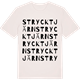 Vintage White t-shirt med Strycktjärn ordlek t-shirt