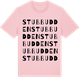Pink Cotton t-shirt med Stubbudden ordlek t-shirt