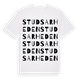 White t-shirt med Studsarheden ordlek t-shirt