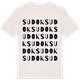 Vintage White t-shirt med Sudok ordlek t-shirt
