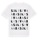 White t-shirt med Sukisivaara ordlek t-shirt