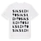 White t-shirt med Suksilehto ordlek t-shirt