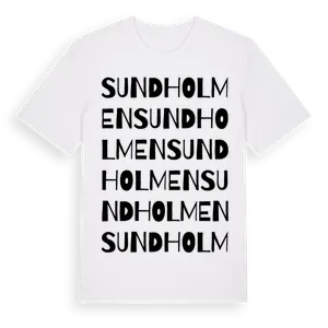 Sundholmen ordlek t-shirt – ekologisk bomull t-shirt från Pinshirt