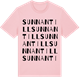 Pink Cotton t-shirt med Sunnantill ordlek t-shirt