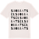 Vintage White t-shirt med Suobbatsel ordlek t-shirt
