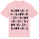 Pink Cotton t-shirt med Suovaniemi ordlek t-shirt