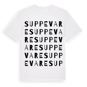 Suppevare ordlek t-shirt – ekologisk bomull t-shirt från Pinshirt