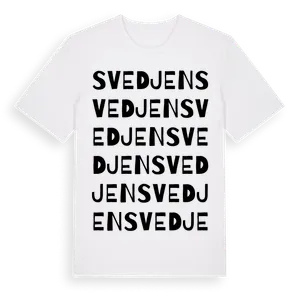 Svedjen ordlek t-shirt – ekologisk bomull t-shirt från Pinshirt
