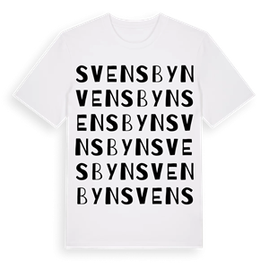 Svensbyn ordlek t-shirt – ekologisk bomull t-shirt från Pinshirt