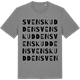 Mid Heather Gray t-shirt med Svenskudden ordlek t-shirt