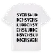 White t-shirt med Svenskudden ordlek t-shirt