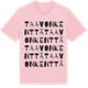 Pink Cotton t-shirt med Taavonkenttä ordlek t-shirt
