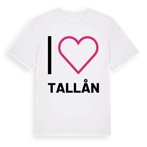 Jag älskar Tallån t-shirt stort tryck – ekologisk bomull t-shirt från Pinshirt