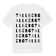 White t-shirt med Tallberg ordlek t-shirt