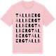 Pink Cotton t-shirt med Tallberg ordlek t-shirt