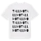 White t-shirt med Tallmo ordlek t-shirt