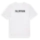 White t-shirt med Tallmyran i Sverige t-shirt