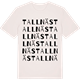 Vintage White t-shirt med Tallnäs ordlek t-shirt