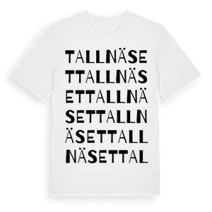 Tallnäset ordlek t-shirt – ekologisk bomull t-shirt från Pinshirt