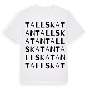 Tallskatan ordlek t-shirt – ekologisk bomull t-shirt från Pinshirt