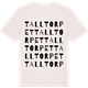Vintage White t-shirt med Talltorpet ordlek t-shirt