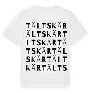 Tältskär ordlek t-shirt – ekologisk bomull t-shirt från Pinshirt