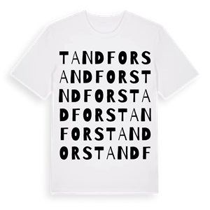 Tandfors ordlek t-shirt – ekologisk bomull t-shirt från Pinshirt
