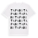 White t-shirt med Tapani ordlek t-shirt