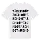 White t-shirt med Tärendö ordlek t-shirt