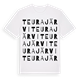 White t-shirt med Teurajärvi ordlek t-shirt