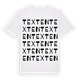 White t-shirt med Texten ordlek t-shirt