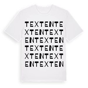 Texten ordlek t-shirt – ekologisk bomull t-shirt från Pinshirt