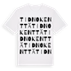 White t-shirt med Tidnokenttä ordlek t-shirt