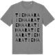 Mid Heather Gray t-shirt med Tiehaara ordlek t-shirt