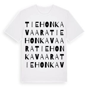 Tiehonkavaara ordlek t-shirt – ekologisk bomull t-shirt från Pinshirt