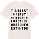 Vintage White t-shirt med Timfors ordlek t-shirt