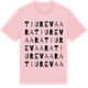 Pink Cotton t-shirt med Tiurevaara ordlek t-shirt