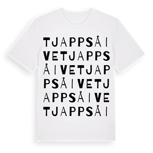 Tjappsåive ordlek t-shirt – ekologisk bomull t-shirt från Pinshirt