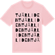 Pink Cotton t-shirt med Tjärliden ordlek t-shirt