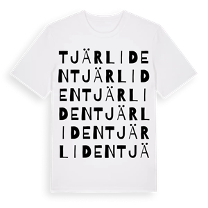 Tjärliden ordlek t-shirt – ekologisk bomull t-shirt från Pinshirt