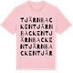 Pink Cotton t-shirt med Tjärnbacken ordlek t-shirt